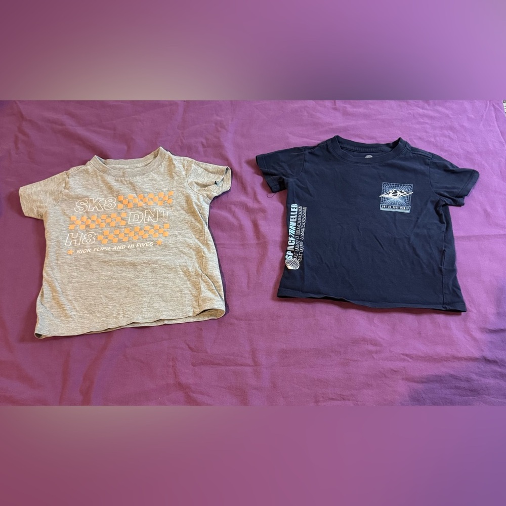 Cotton On Kids Tees - Gray and Navy